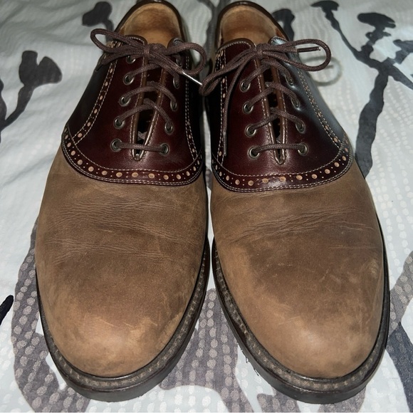 Johnston & Murphy SheepSkin Dress Oxford Shoes Brown Two Tone Leather Men’s 13M main image 8